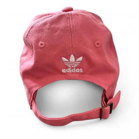 Adidas Originals Relaxed Strapback Baseball Cap Hat Pink Adjustable - Picture 4 of 4
